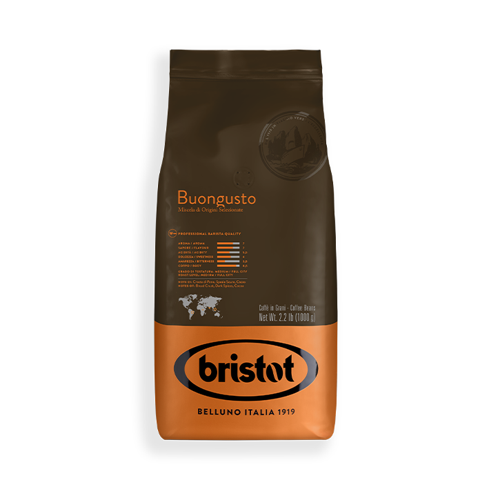 BRISTOT_Buongusto_1000g Bristot Buongusto 1 KG ganze Bohne – Bild 1